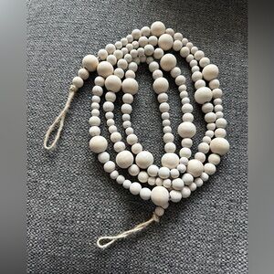 Natural Wooden Bead Garland